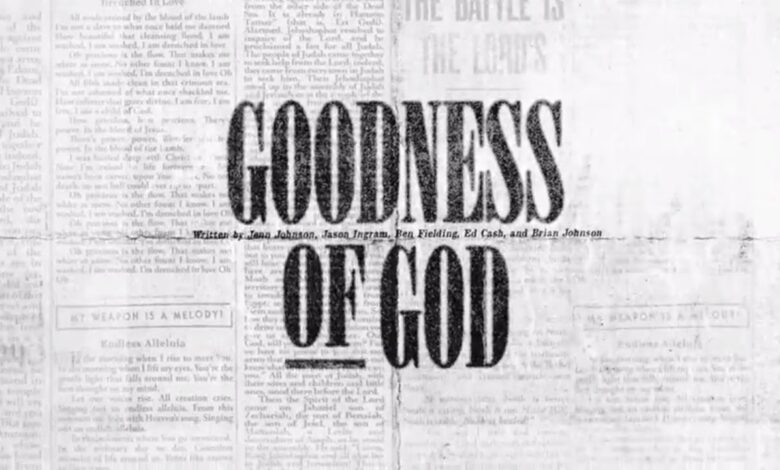 Goodness of God - Bethel Music (Video and Lyrics)