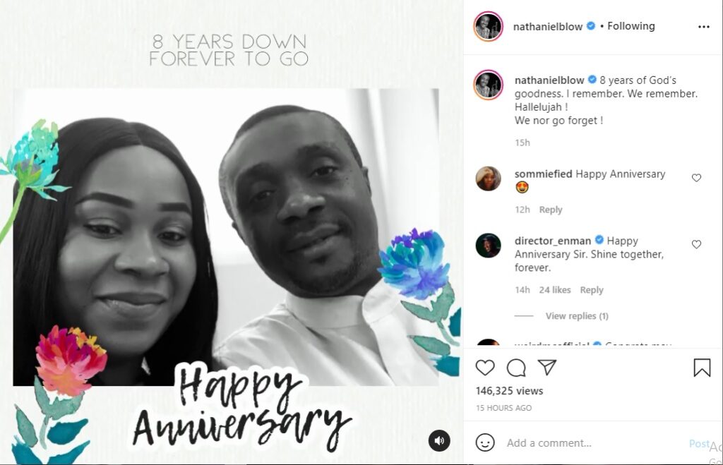 Nathaniel Bassey and Wife Celebrate 8th Wedding Anniversary