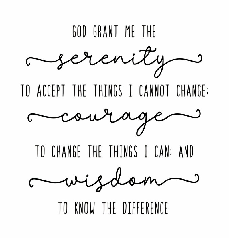 The Serenity Prayer